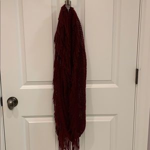 Burgundy infinity scarf